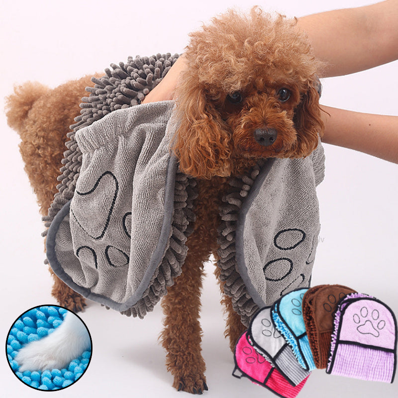 Super Absorbent Quick-Drying Pet Bath Towel Microfiber Robe
