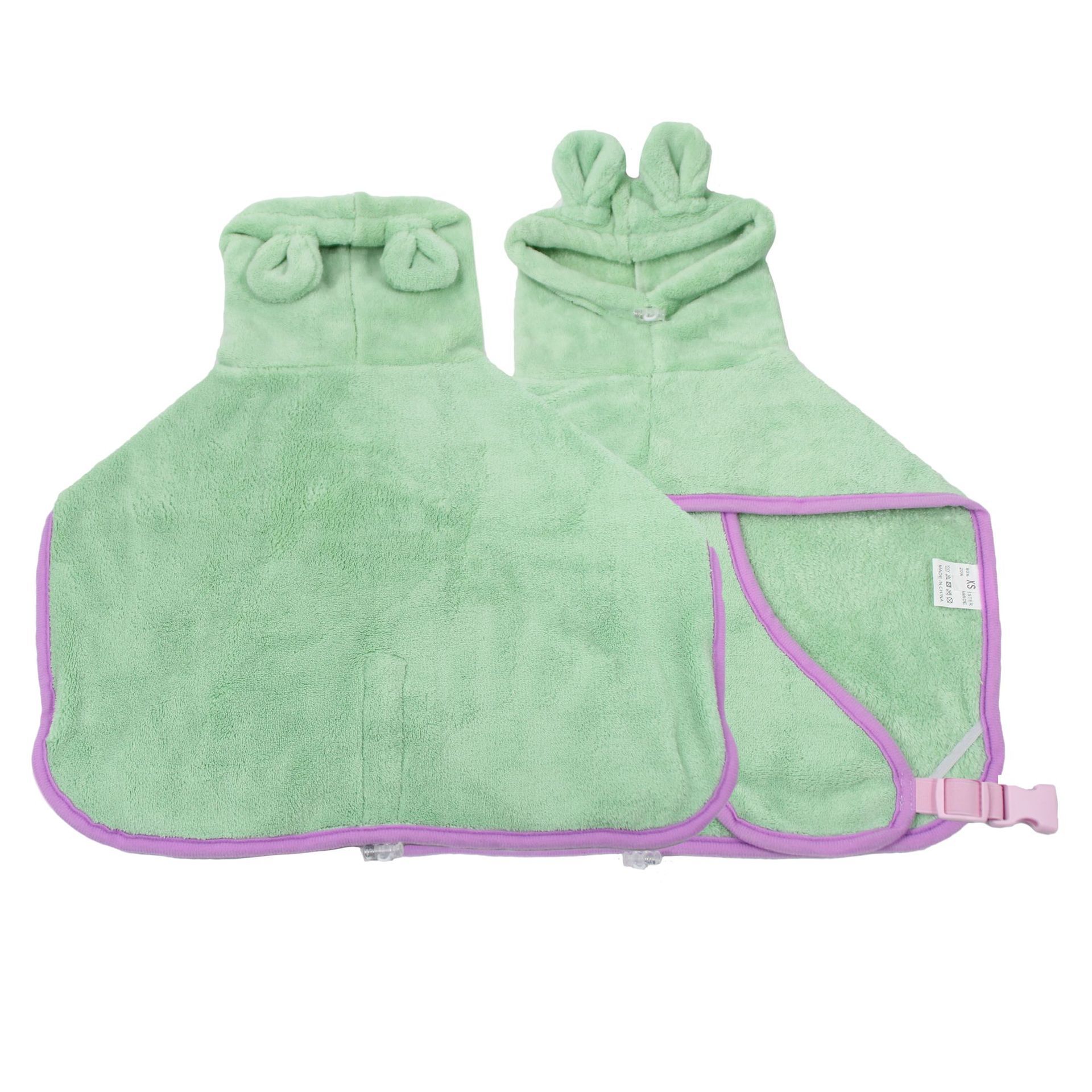 Pet Super Absorbent Microfiber Bathrobe Quick-Dry Bath Towel