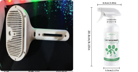 Pet Self-Cleaning Hair Remover Brush Dematting Grooming Tool
