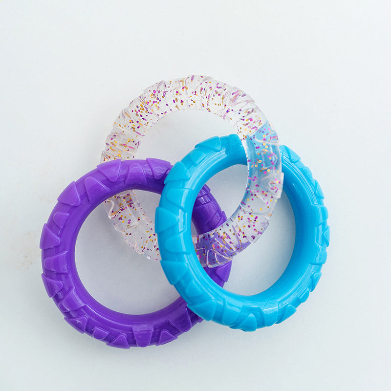 Floating Pet Training Flying Disk Durable Chew Interactive Toy