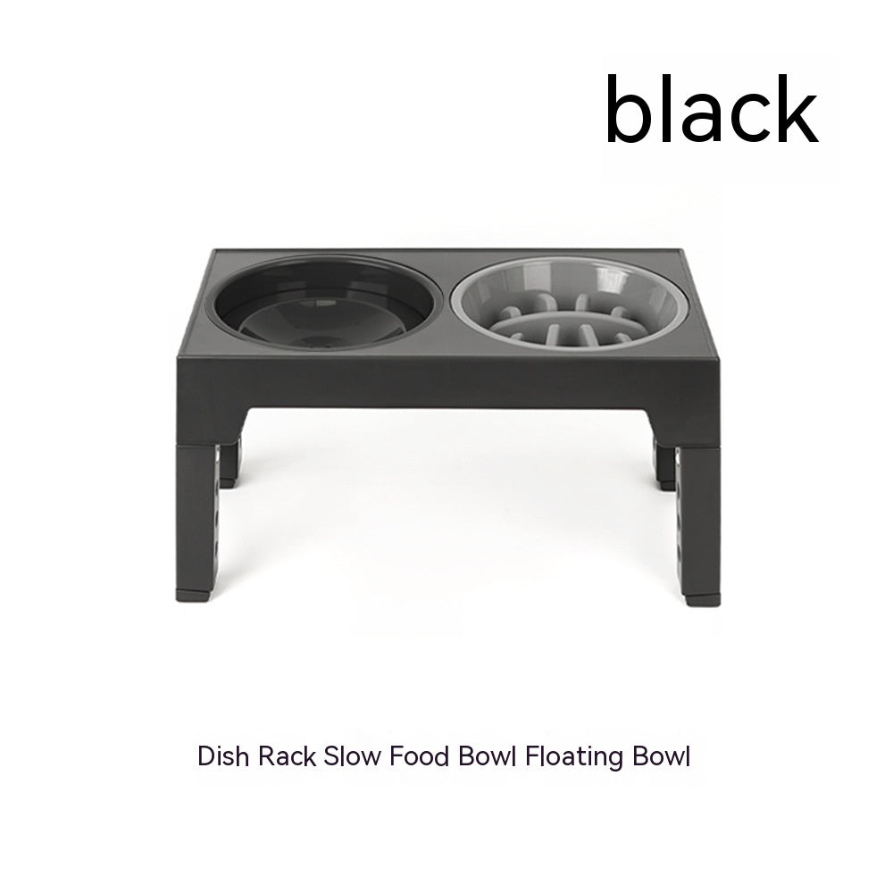 Slow Feeding Pet Bowl Elevated Rack Neck Protection Feeder