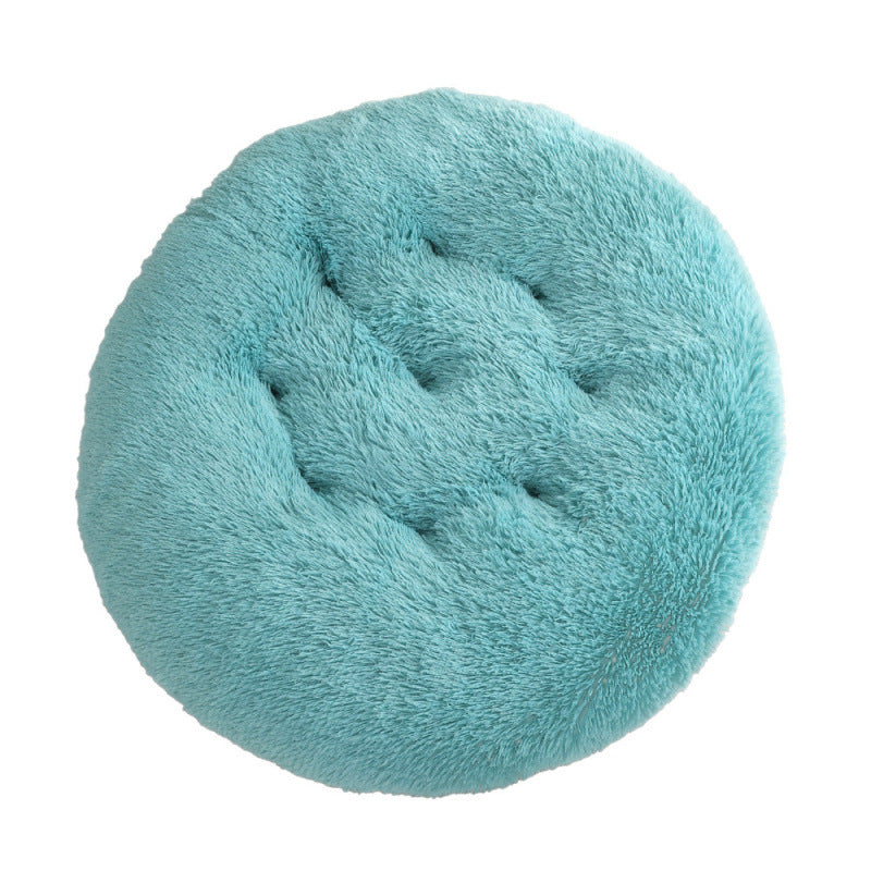 Round Plush Pet Bed Soft Warm Sleeping Mat for Pets