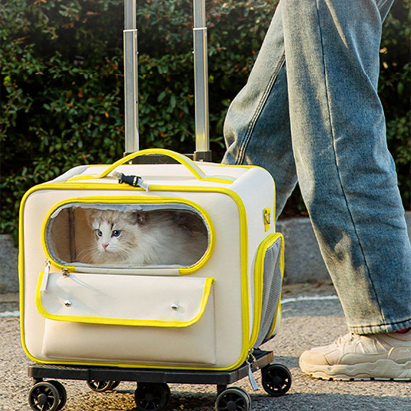 Stylish Anti-Stress Portable Pet Trolley Backpack