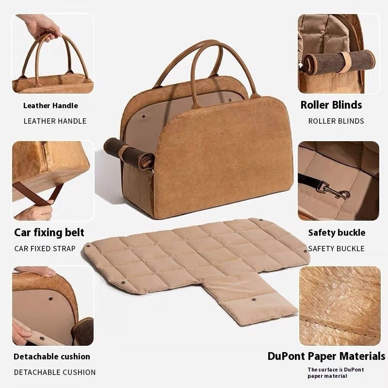 Portable Lightweight Pet Diaper Bag Car Kennel