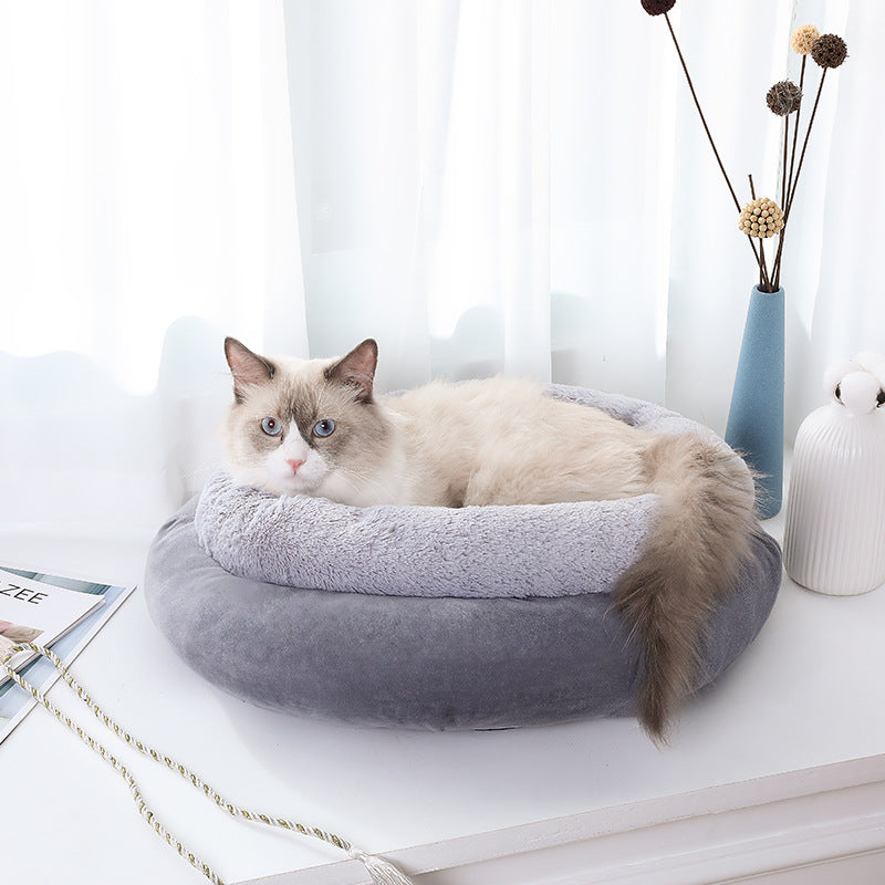 Deep Sleep Kennel Suede Warm Round