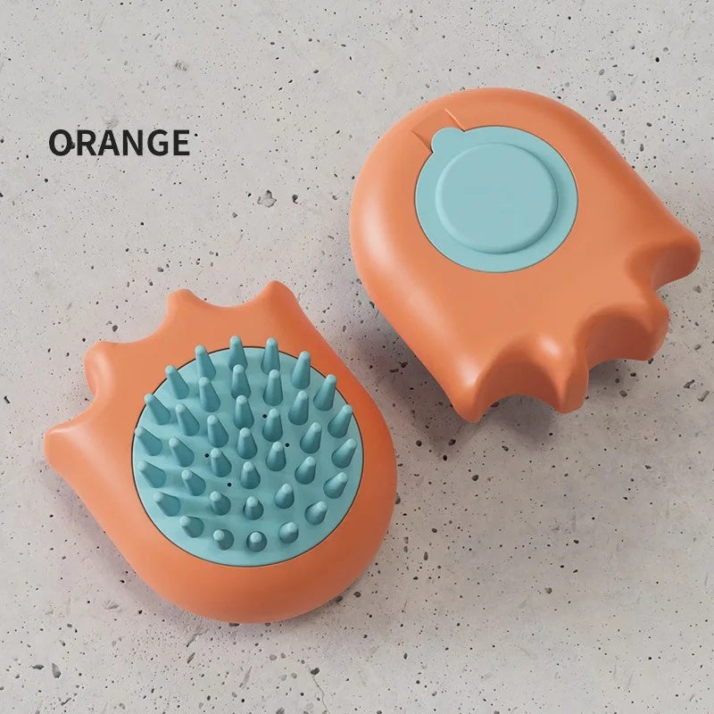 Pet Bath Massage Brush Comb With Shampoo Box For Grooming