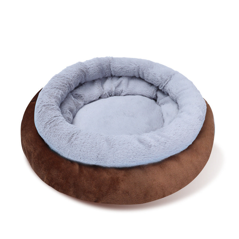 Deep Sleep Kennel Suede Warm Round