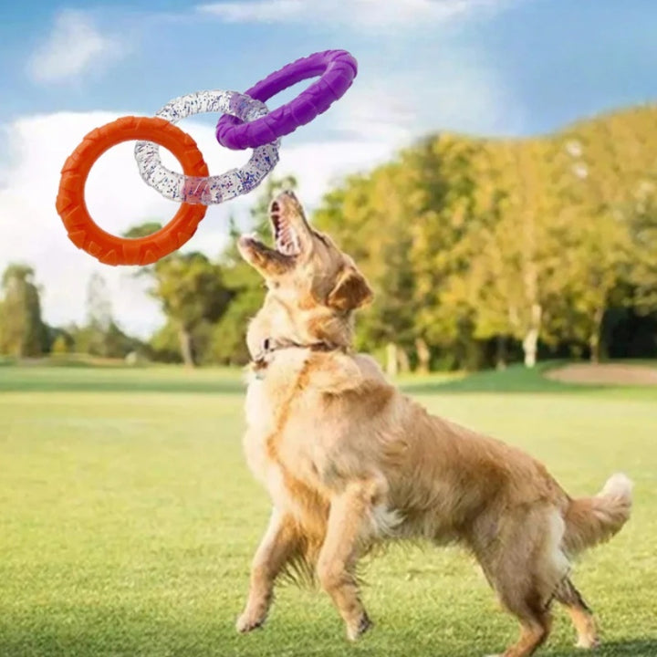 Floating Pet Training Flying Disk Durable Chew Interactive Toy