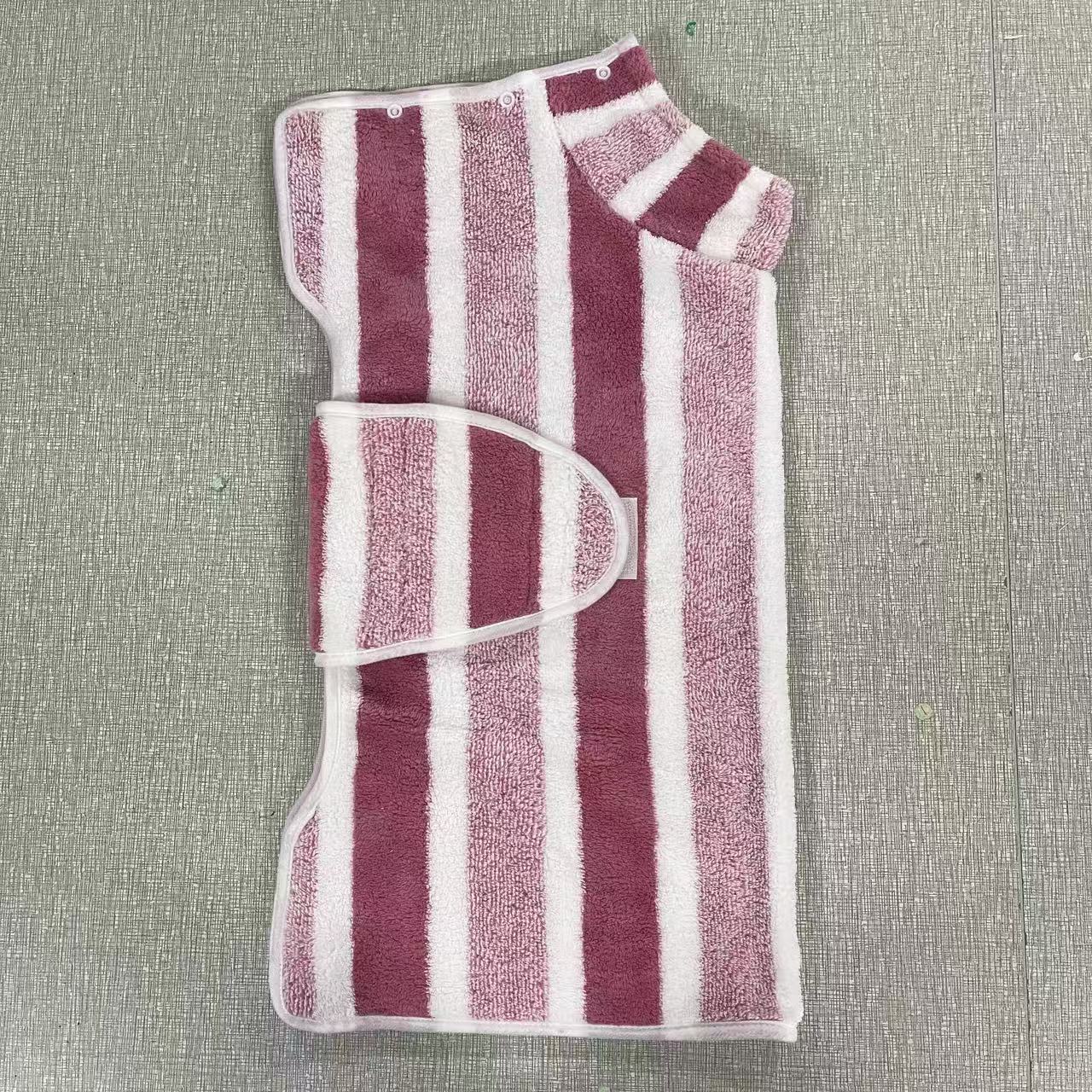 Pet Bath Robe Towel Clothes for Grooming and Drying