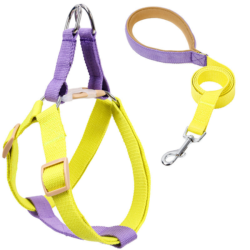 Colorful Pet Drawstring Vest-Style Leash