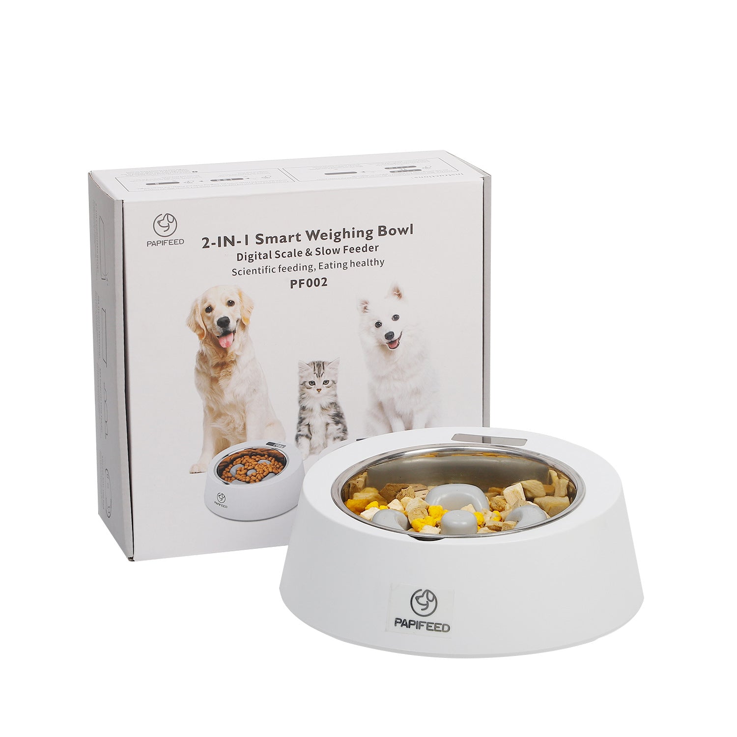 Smart Slow Feeding Pet Bowl with Weighing Function