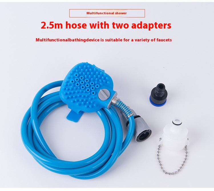 Pet Handheld Silicone Bath Gloves Massage Shower Brush