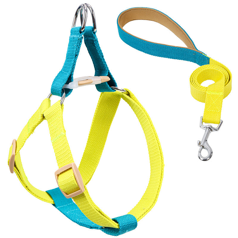 Colorful Pet Drawstring Vest-Style Leash