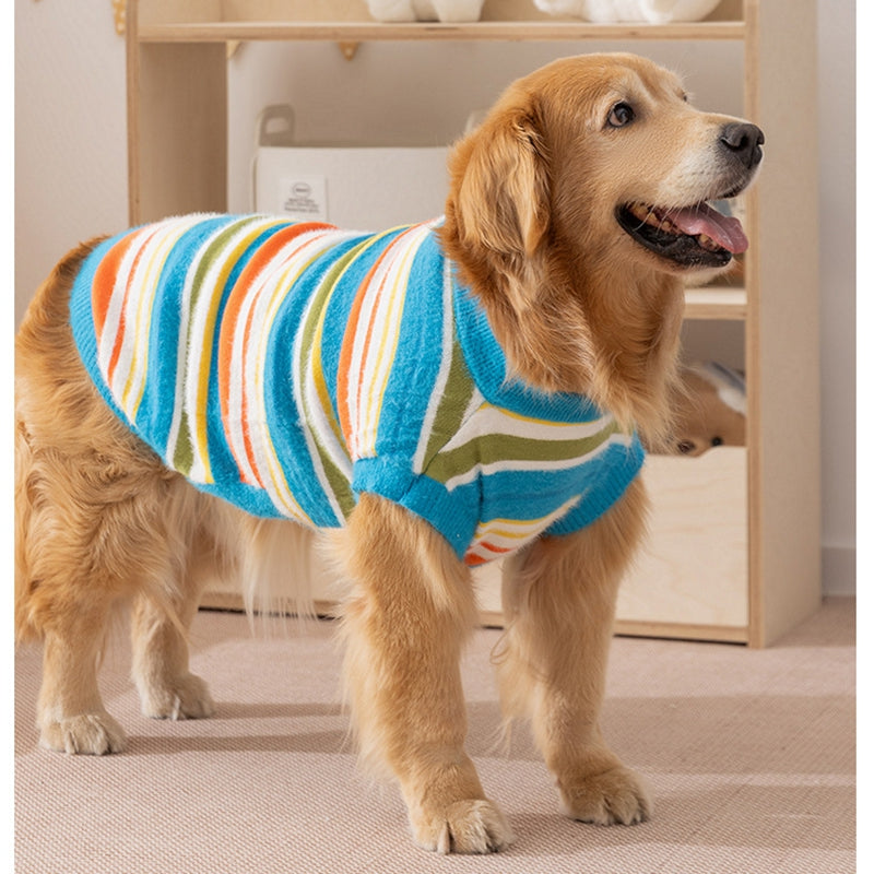 Autumn Winter Pet Striped Sleeveless Sweater