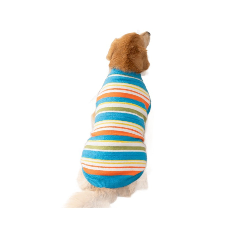 Autumn Winter Pet Striped Sleeveless Sweater