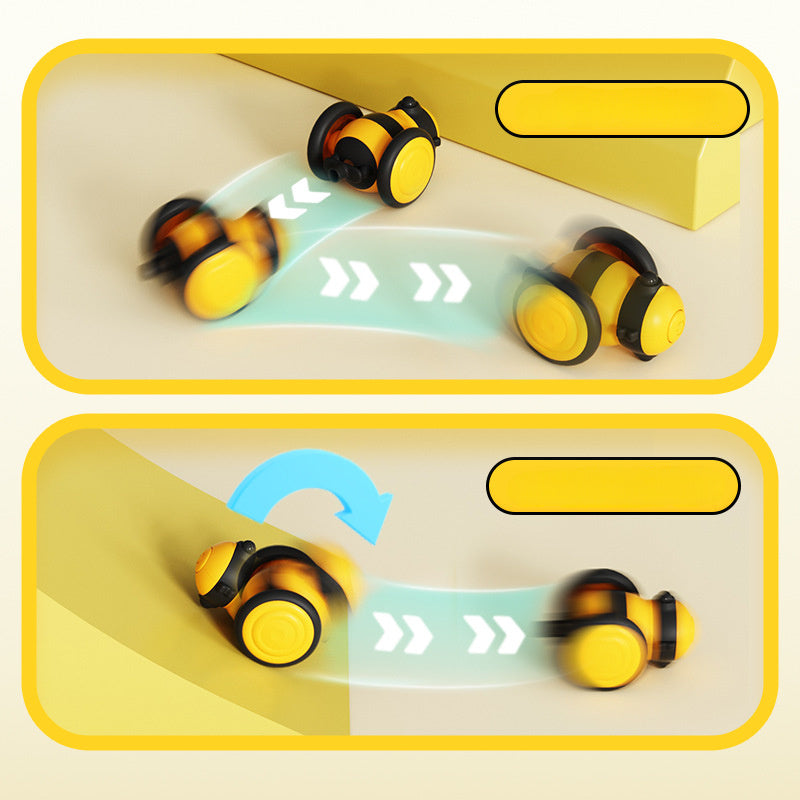 Electric Interactive Pet Toy Bee Running Moving Feather Teaser
