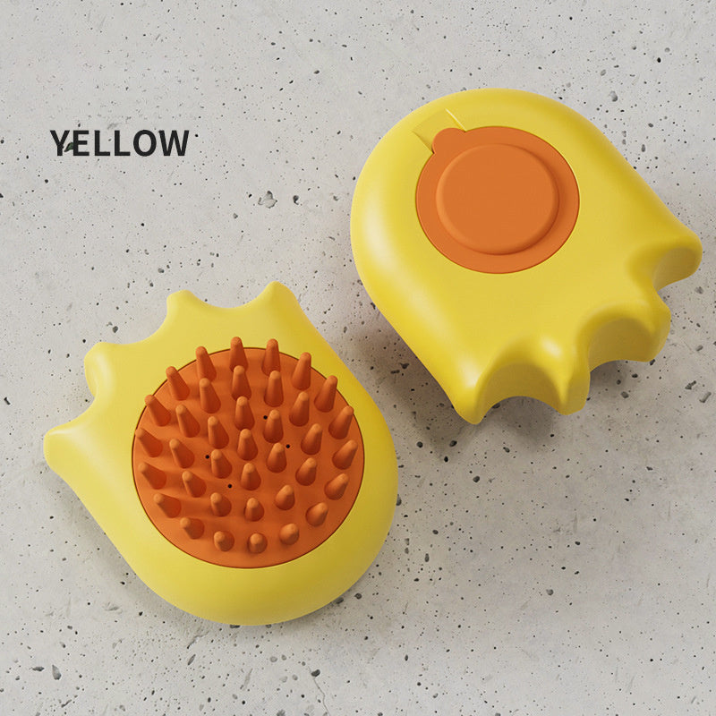 Pet Bath Massage Brush Comb With Shampoo Box For Grooming