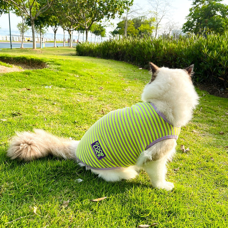 Breathable Striped Vest Pet Clothes