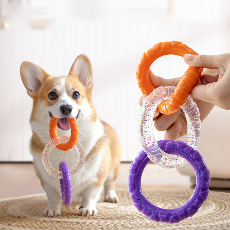 Floating Pet Training Flying Disk Durable Chew Interactive Toy