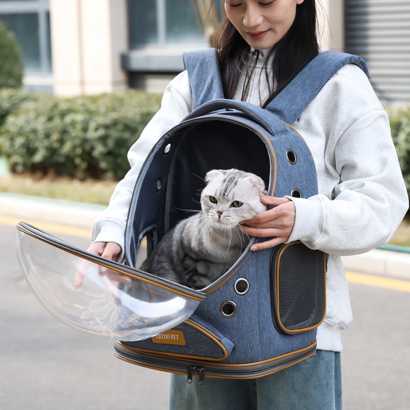 Transparent Large Capacity Portable Pet Backpack