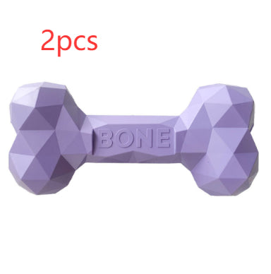 Durable Pet Chew Toy Rubber Bone for Teeth Grinding
