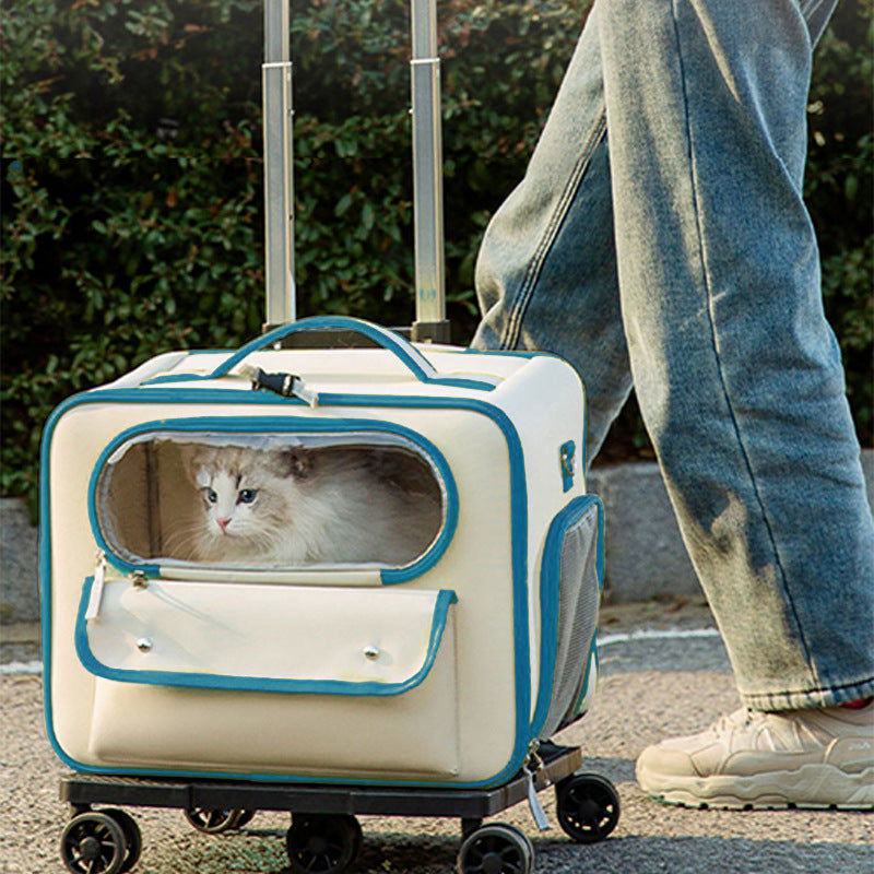 Stylish Anti-Stress Portable Pet Trolley Backpack