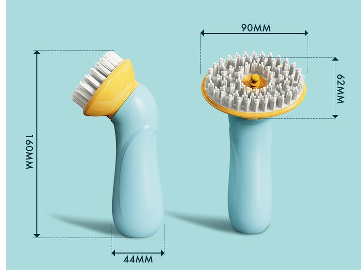Handheld Pet Bath Brush Shower Hair Grooming Cleaning Tool