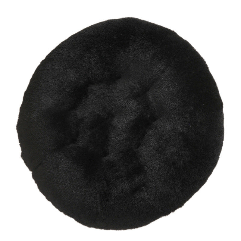 Round Plush Pet Bed Soft Warm Sleeping Mat for Pets