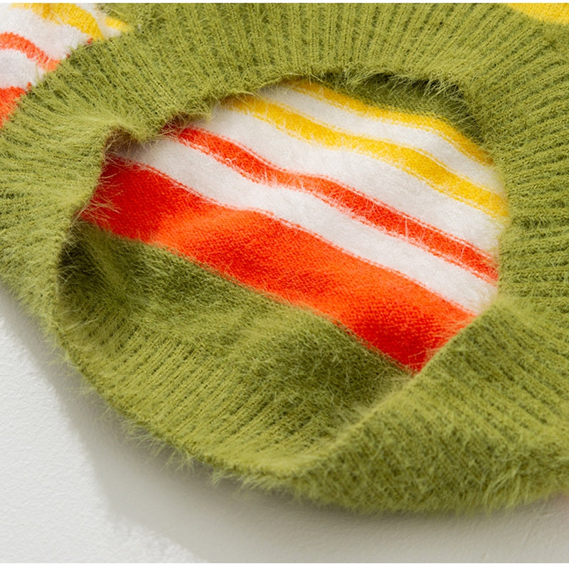 Autumn Winter Pet Striped Sleeveless Sweater