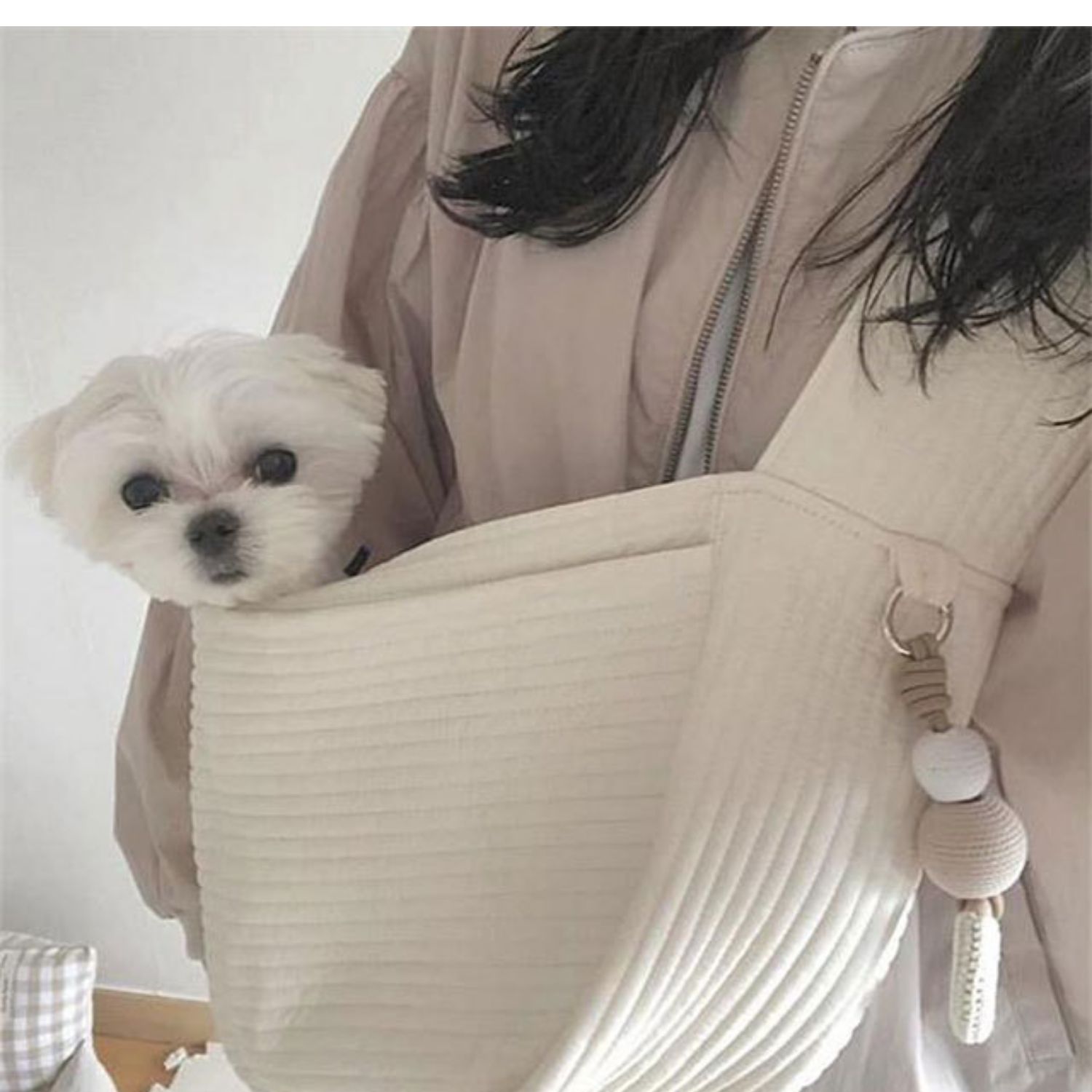 Canvas Portable Pet Backpack One-Shoulder Bag