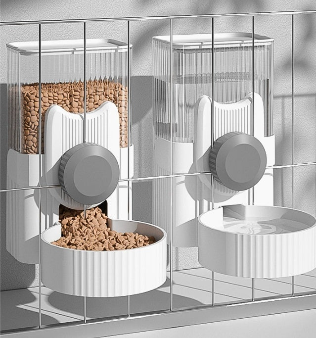 Hanging Automatic Pet Water Fountain and Feeder for Drinking