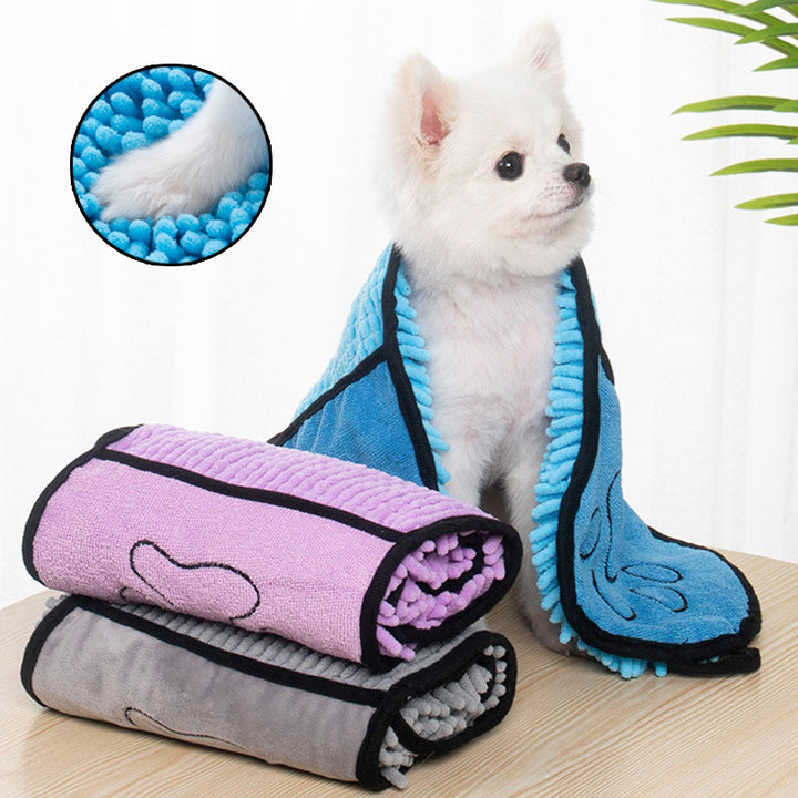 Super Absorbent Quick-Drying Pet Bath Towel Microfiber Robe