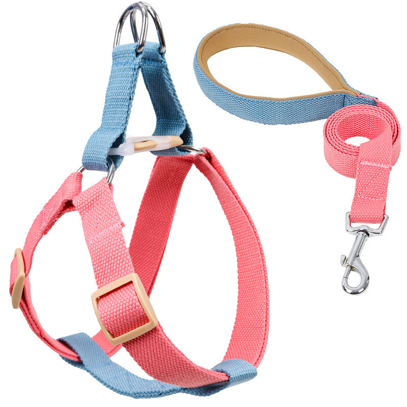 Colorful Pet Drawstring Vest-Style Leash