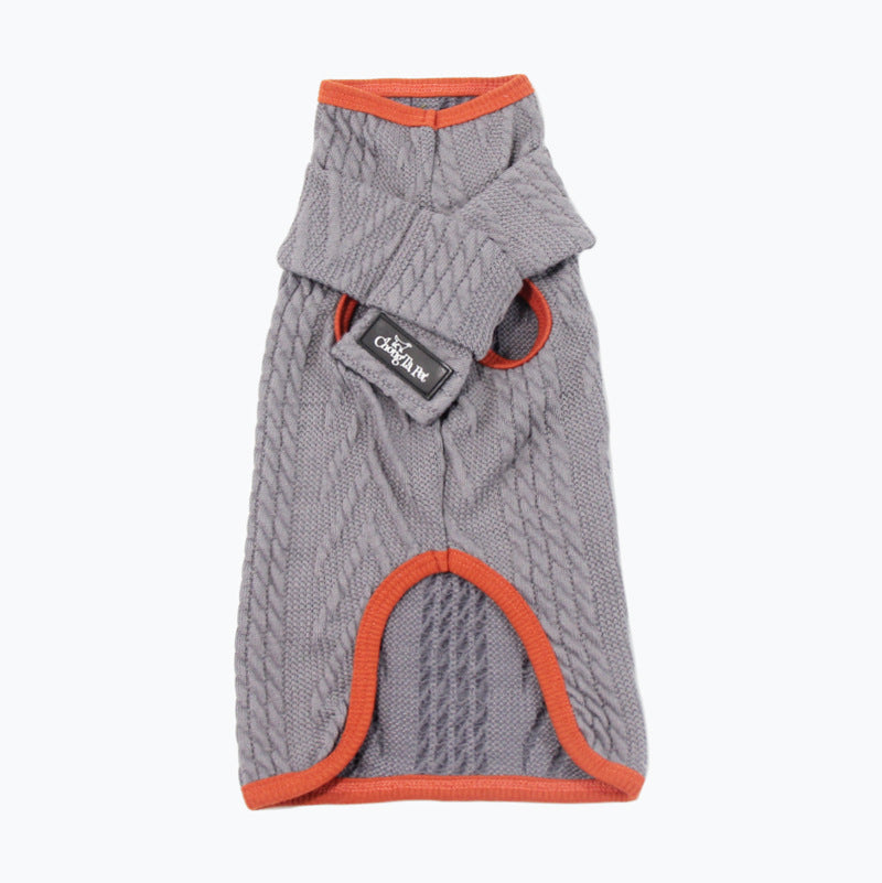 High Collar Vintage Winter Pet Sweater