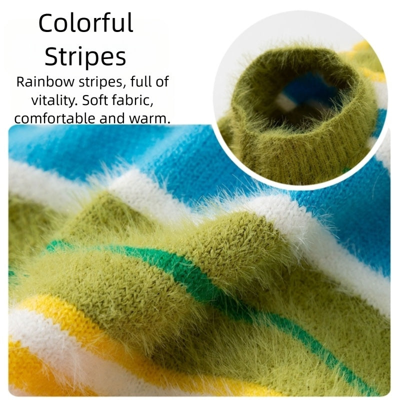 Autumn Winter Pet Striped Sleeveless Sweater