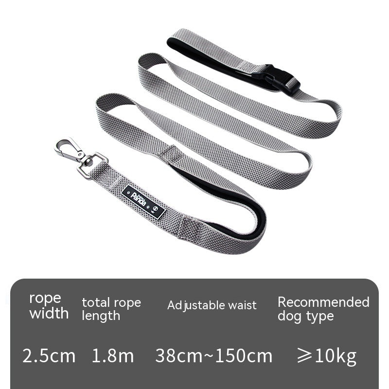 1.8m Long Multifunctional Traction Running Pet Leash