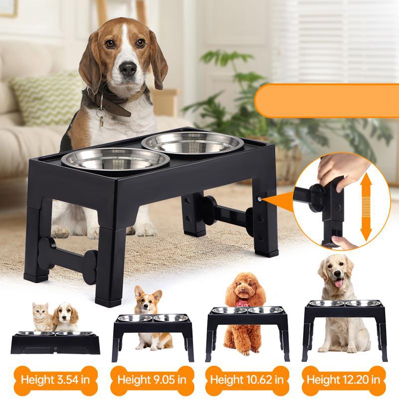 Pet Elevated Feeding Bowl Neck Protection Anti-Tumble Medium Large