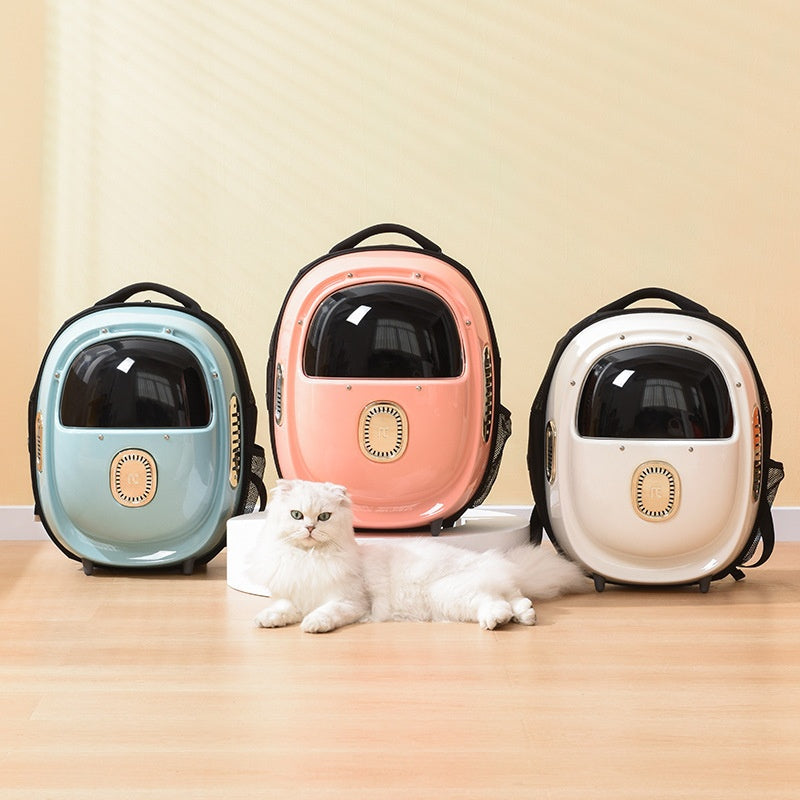 Heated Pet Backpack With Half Window And Ventilation