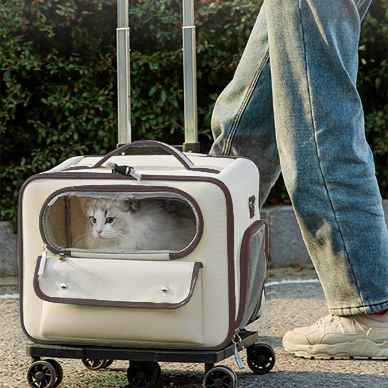Stylish Anti-Stress Portable Pet Trolley Backpack