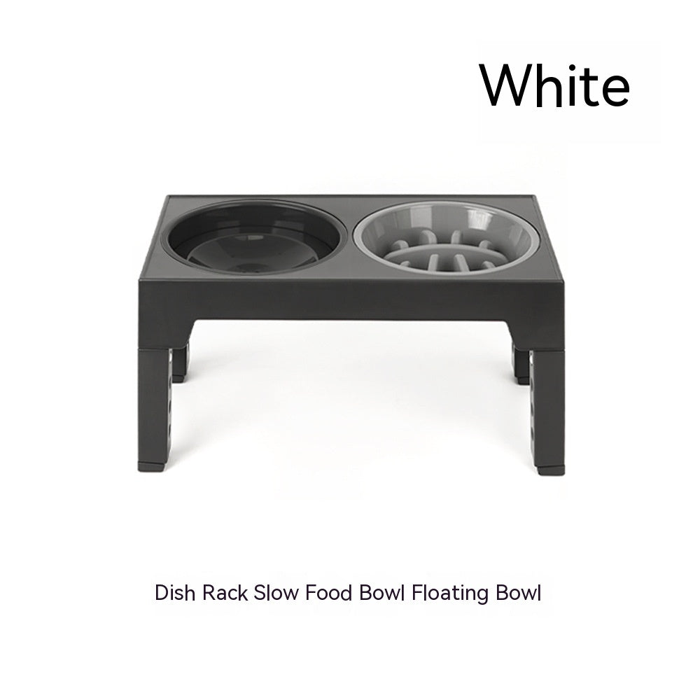 Slow Feeding Pet Bowl Elevated Rack Neck Protection Feeder