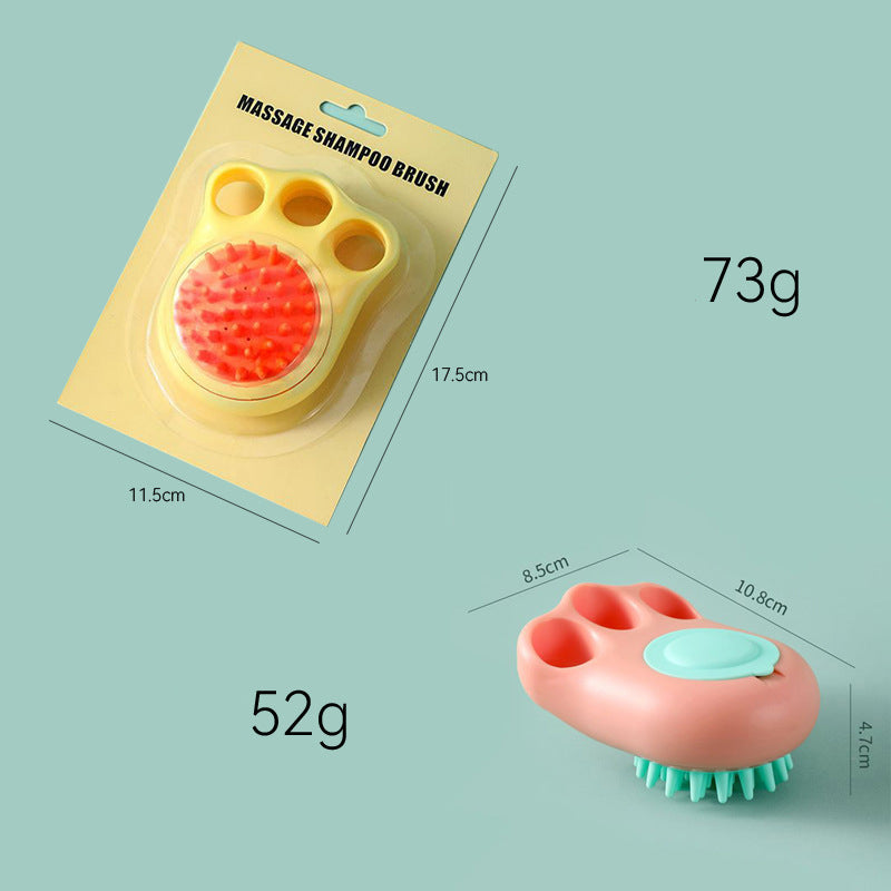 Pet Bath Massage Brush Claw Grooming Comb