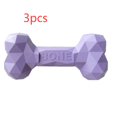 Durable Pet Chew Toy Rubber Bone for Teeth Grinding