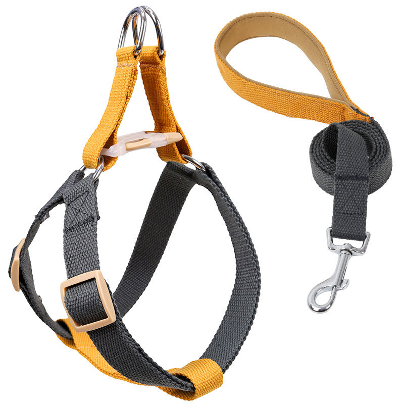 Colorful Pet Drawstring Vest-Style Leash