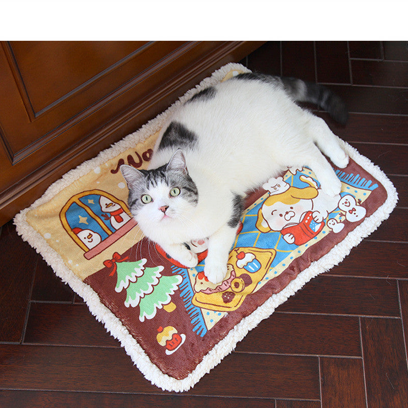 Winter Series Pet Bed Plush Cozy Deep Sleep Nest