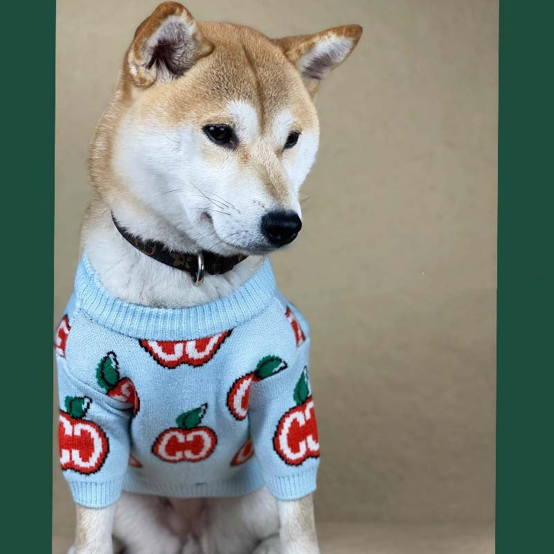 Autumn Winter Thick Knitted Pet Sweater