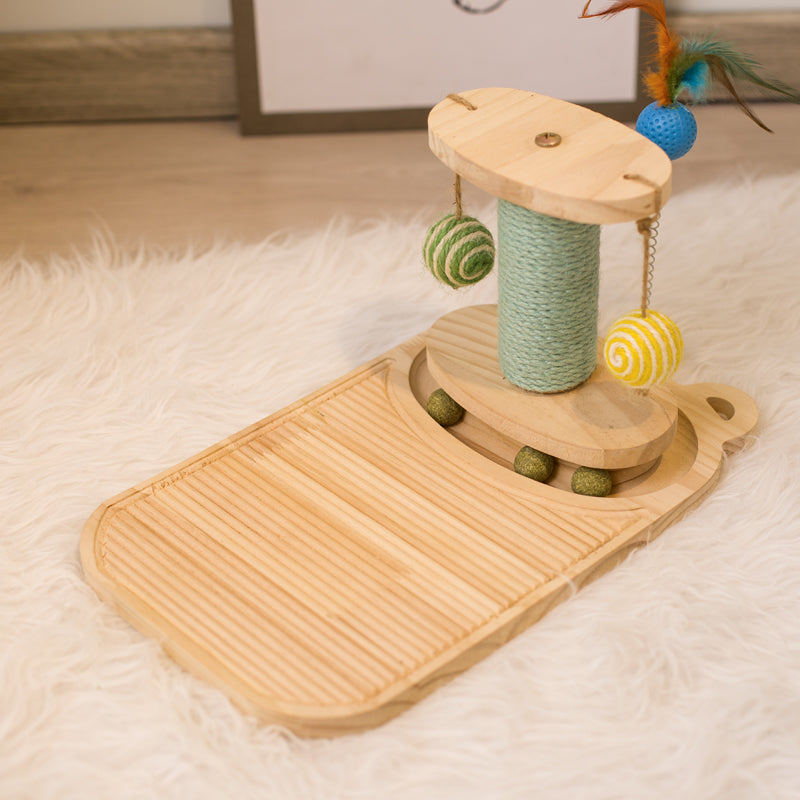 Interactive Pet Scratcher Maze Ball Toy