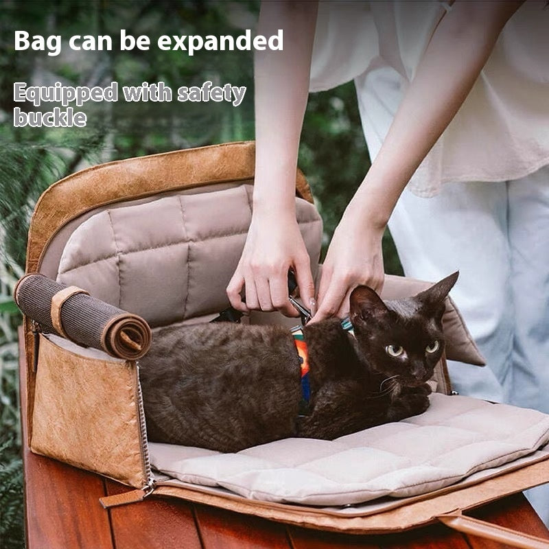Portable Lightweight Pet Diaper Bag Car Kennel