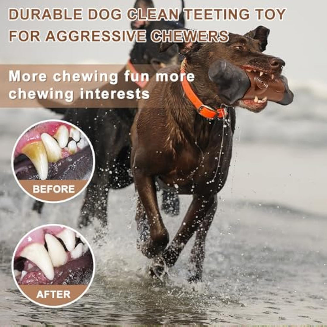 Tough Durable Pet Chew Toy Indestructible Bacon-Flavored Toy