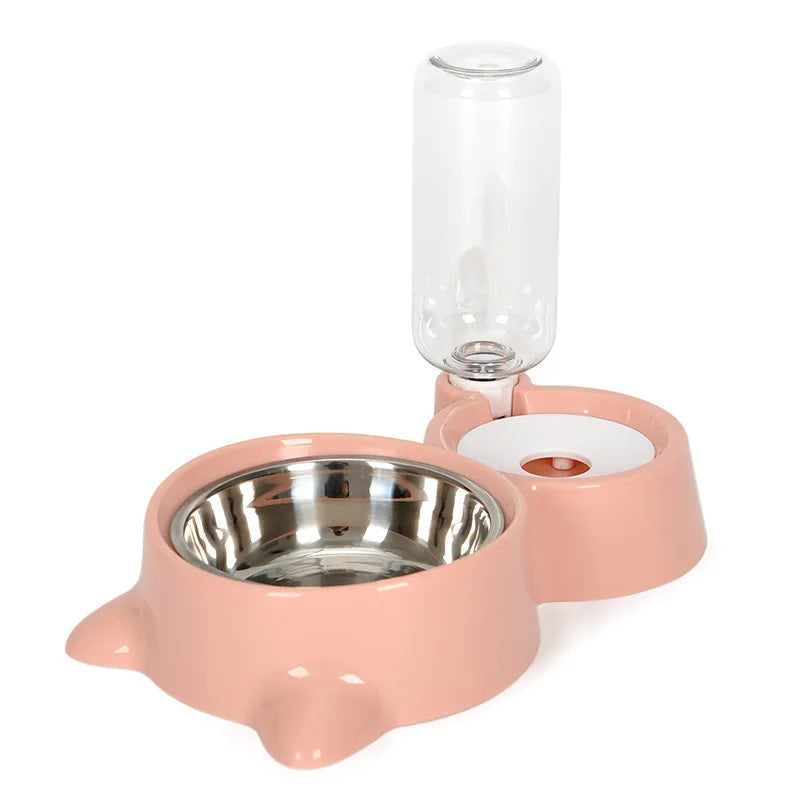 Automatic Pet Water and Food Dispenser Gravity Bowl Feeder